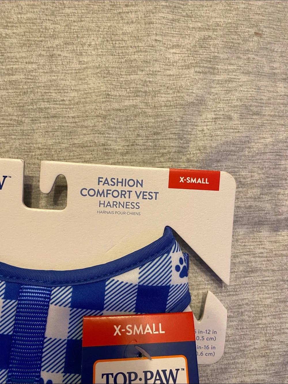 Top-Paw Fashion Comfort Vest Harness Size XS Blue and White NEW